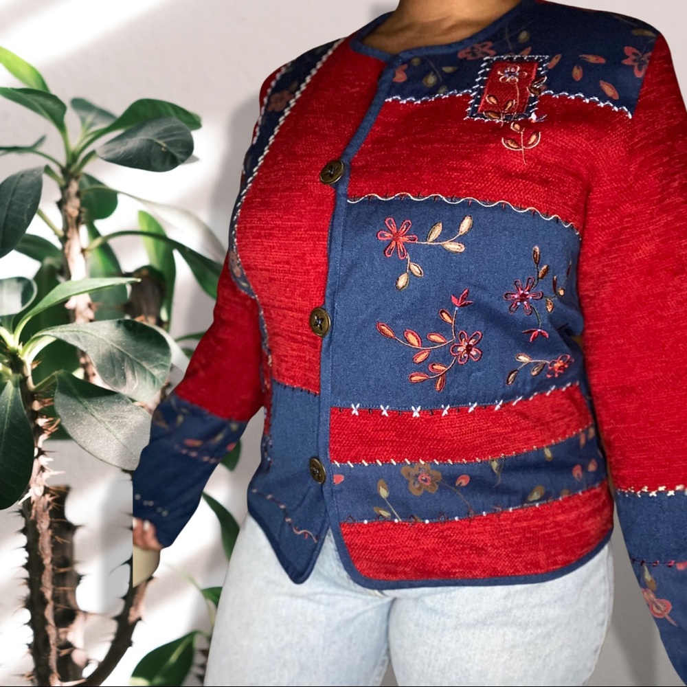 Vintage Patchwork Napa Valley Sweater